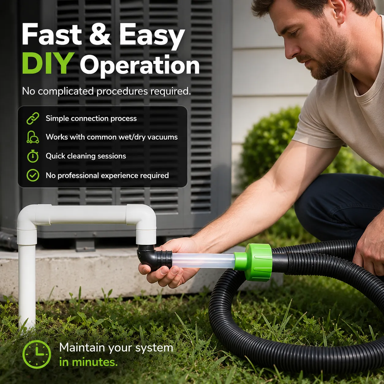❄️ Air Conditioner Drain Pipe Cleaner Adapter