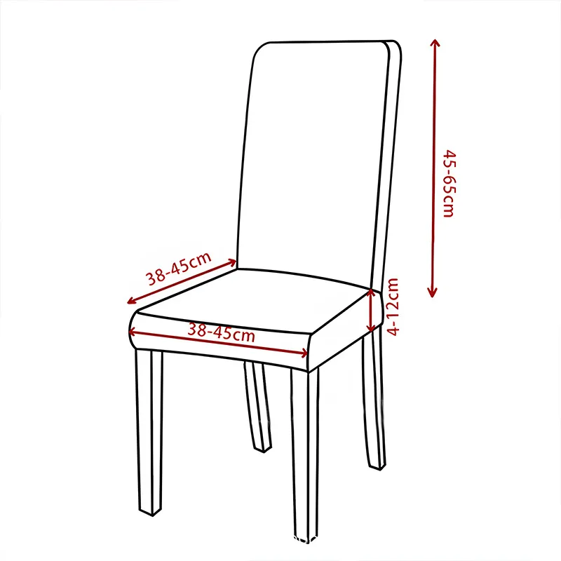 Chair fit dimensions in centimeters