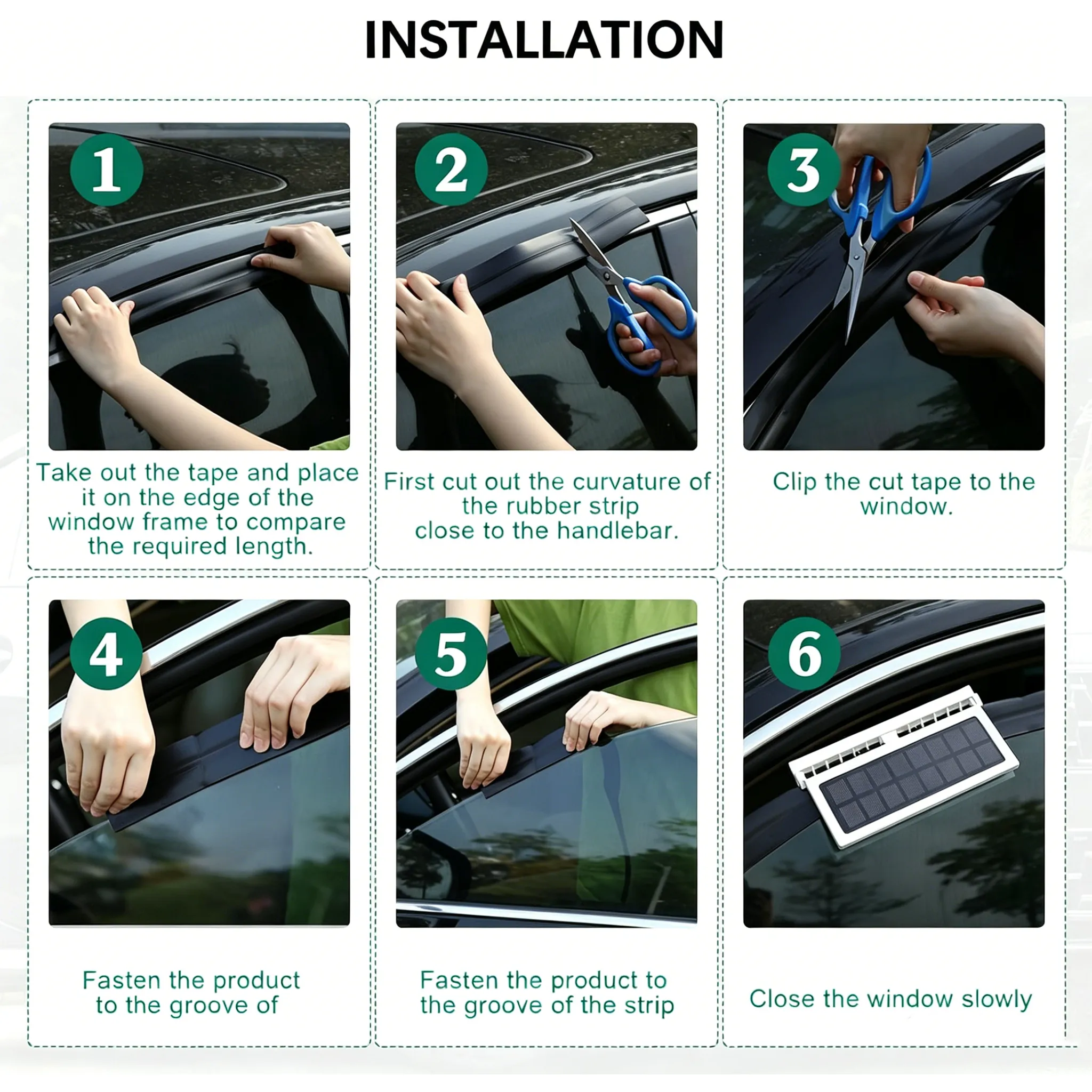 ☀️ Solar-Powered Car Ventilation Fan