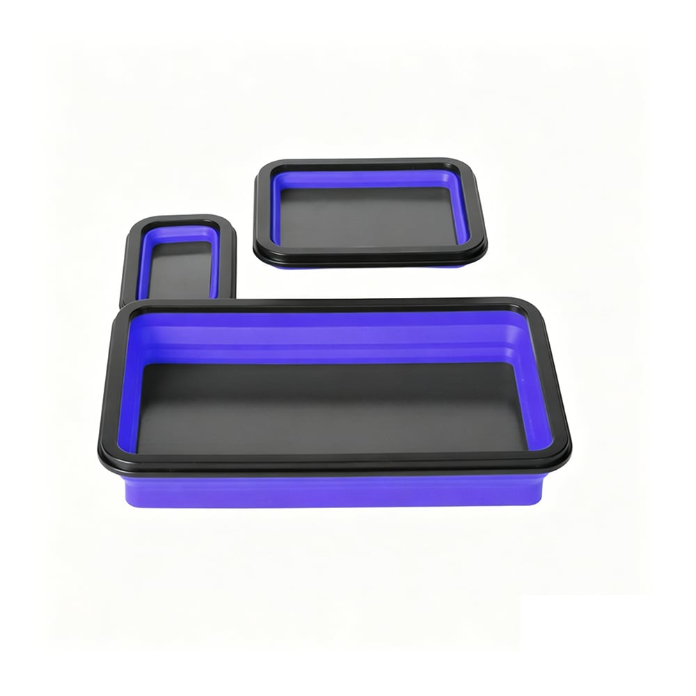 Zusammenklappbares magnetisches Kleinteileschalen-Set – 3 Größen