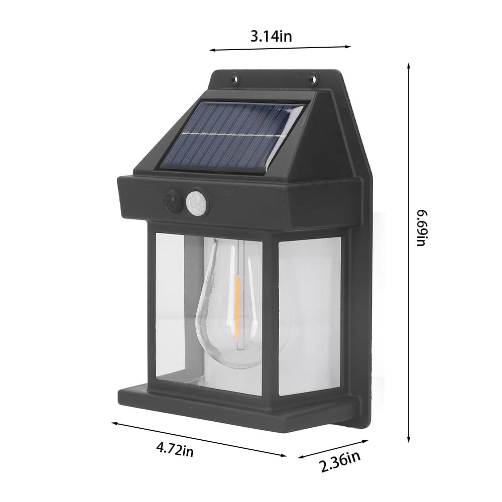 Solar-Außenbeleuchtung mit warmem Licht