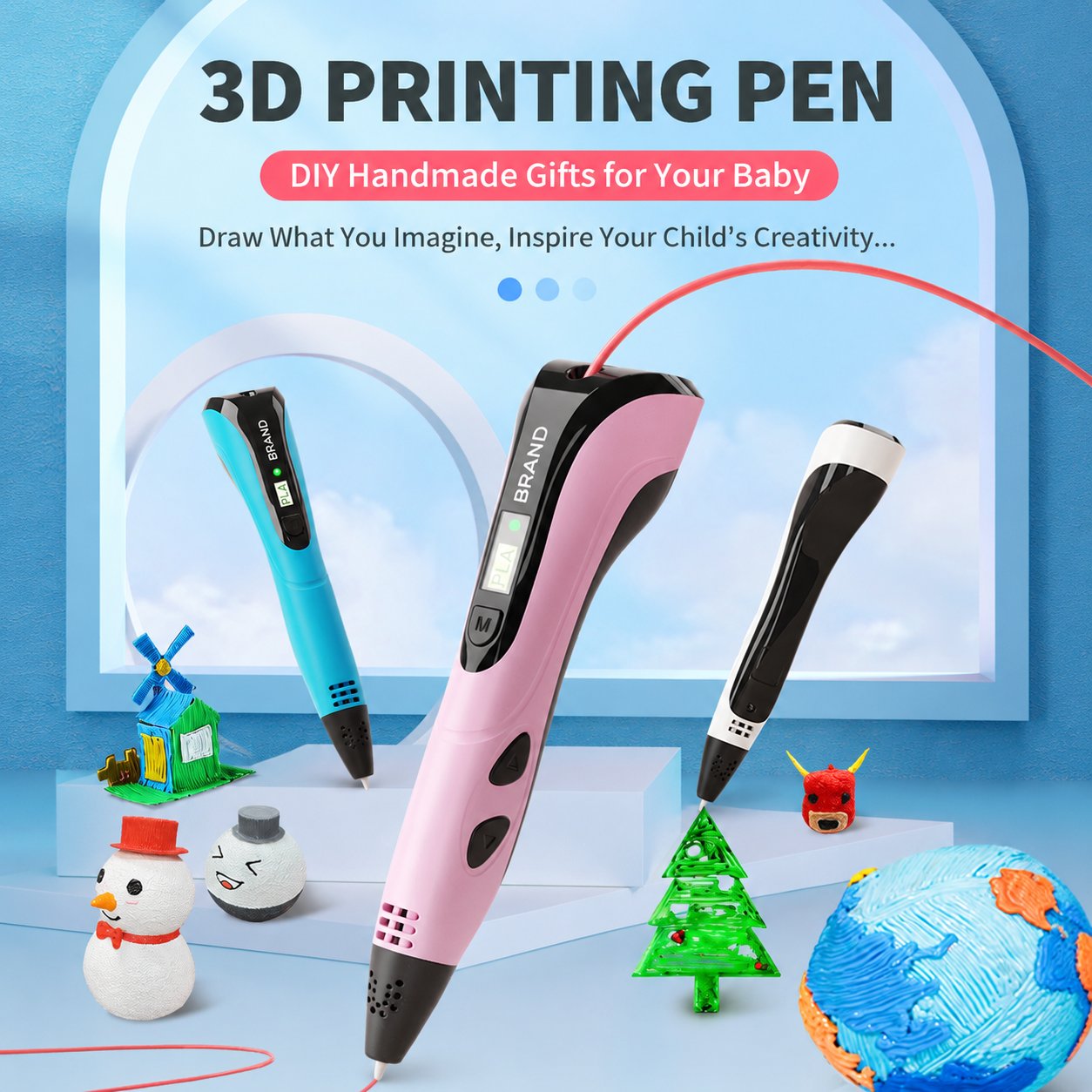 3D-Druckstift zum Lernen, Zeichnen und Gestalten für Kinder