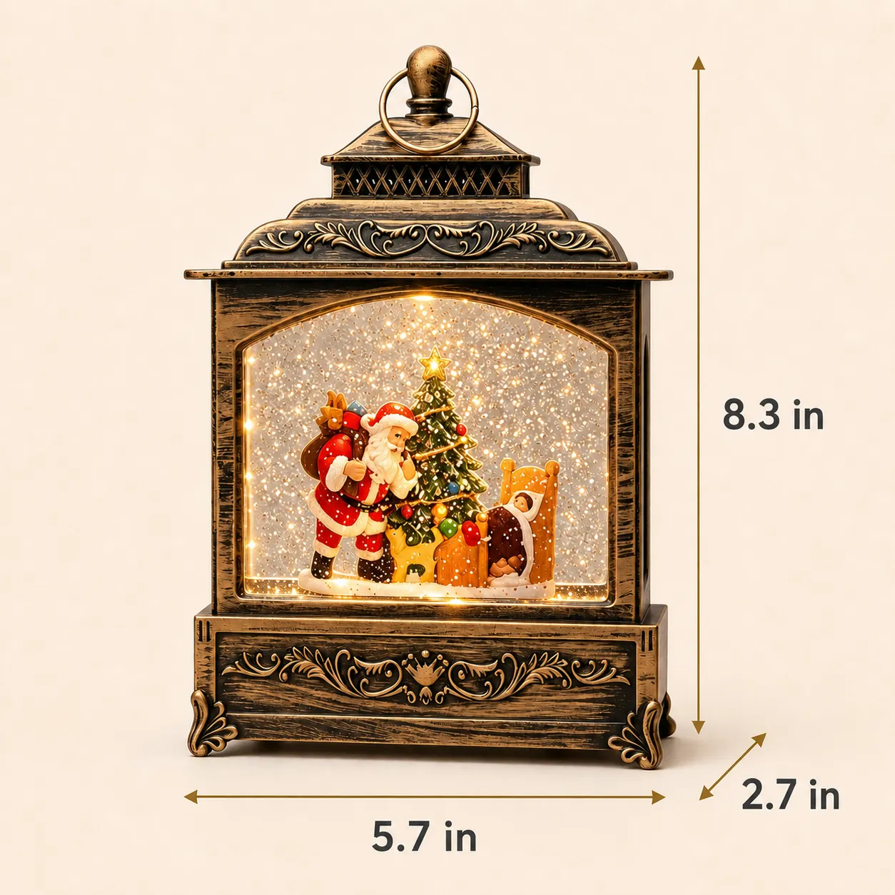 Christmas lantern dimensions in inches