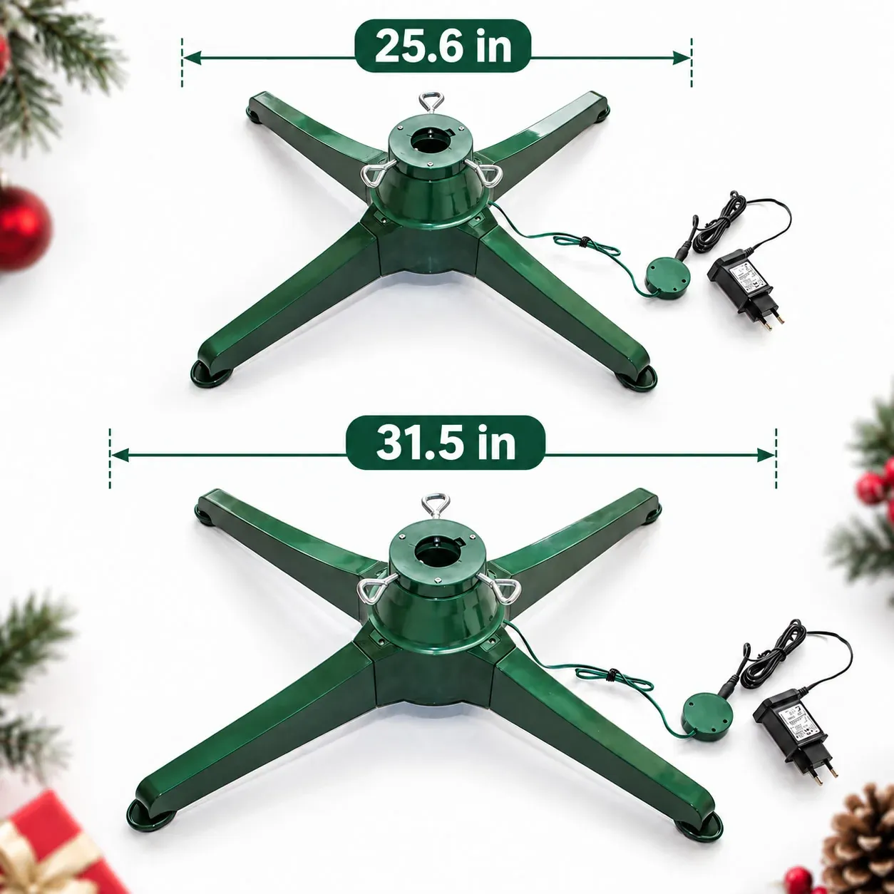 Um 360° drehbarer Weihnachtsbaumständer