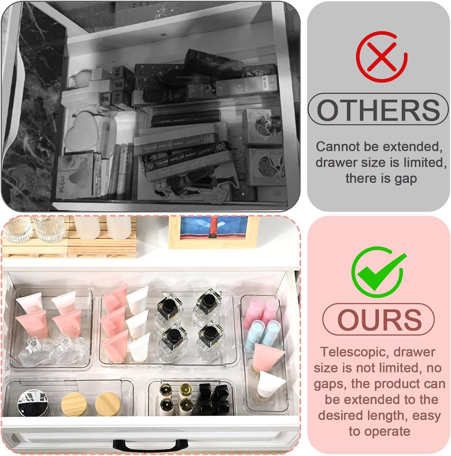 Erweiterbarer Schubladen-Organizer