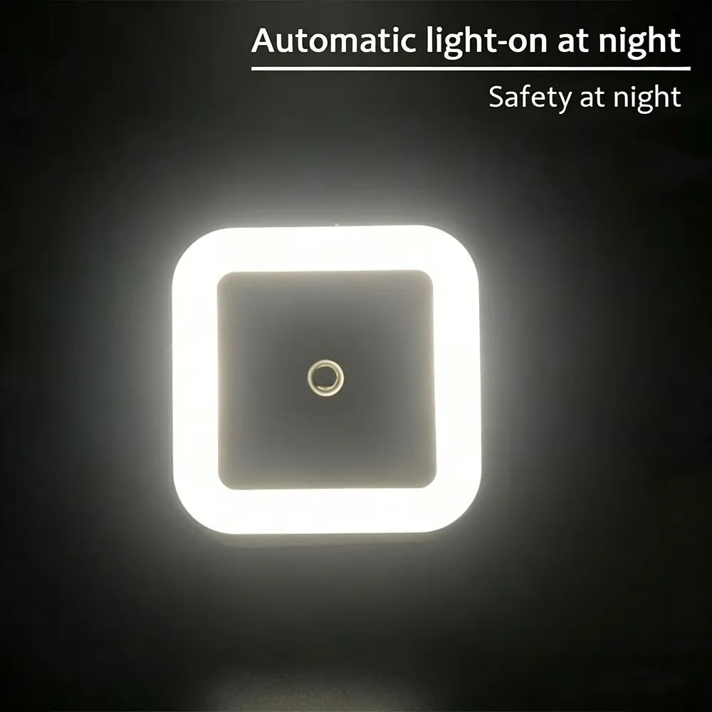 🌙 Plug-in LED night light with automatic sensor function – soft light, adjustable brightness