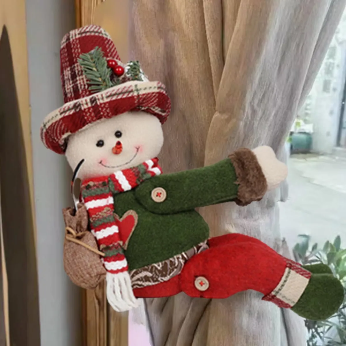 Holiday Hug weihnachtliche Vorhanghalter und Griffdekoration