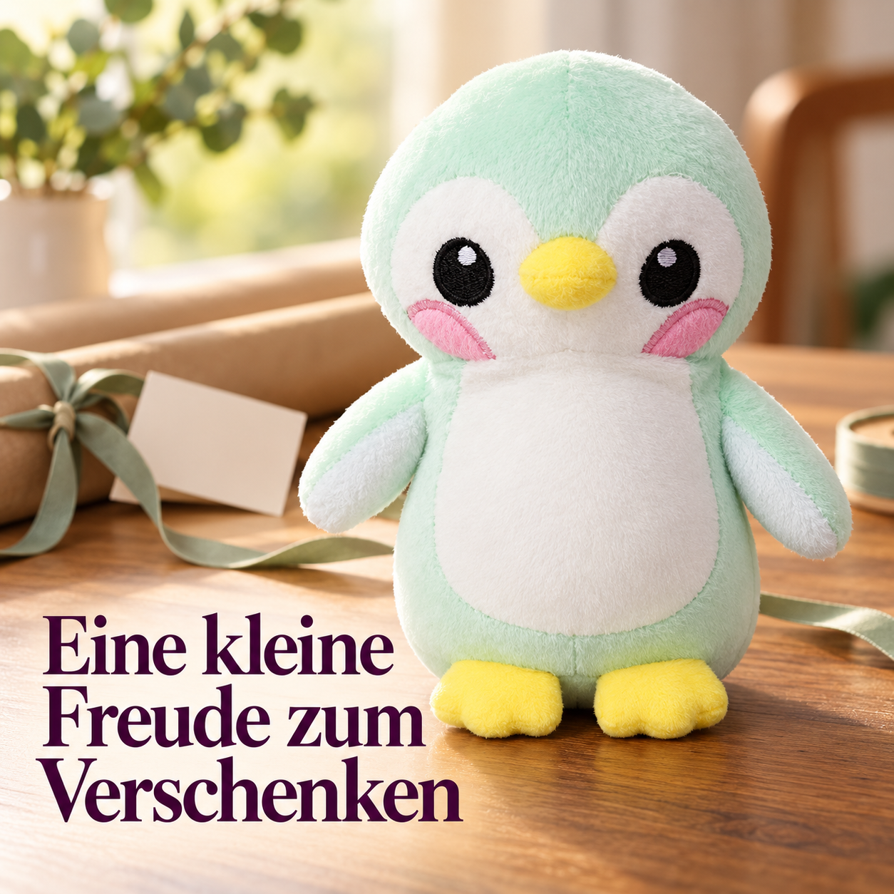 Leuchtender Plüschpinguin für fantasievolle Spielmomente
