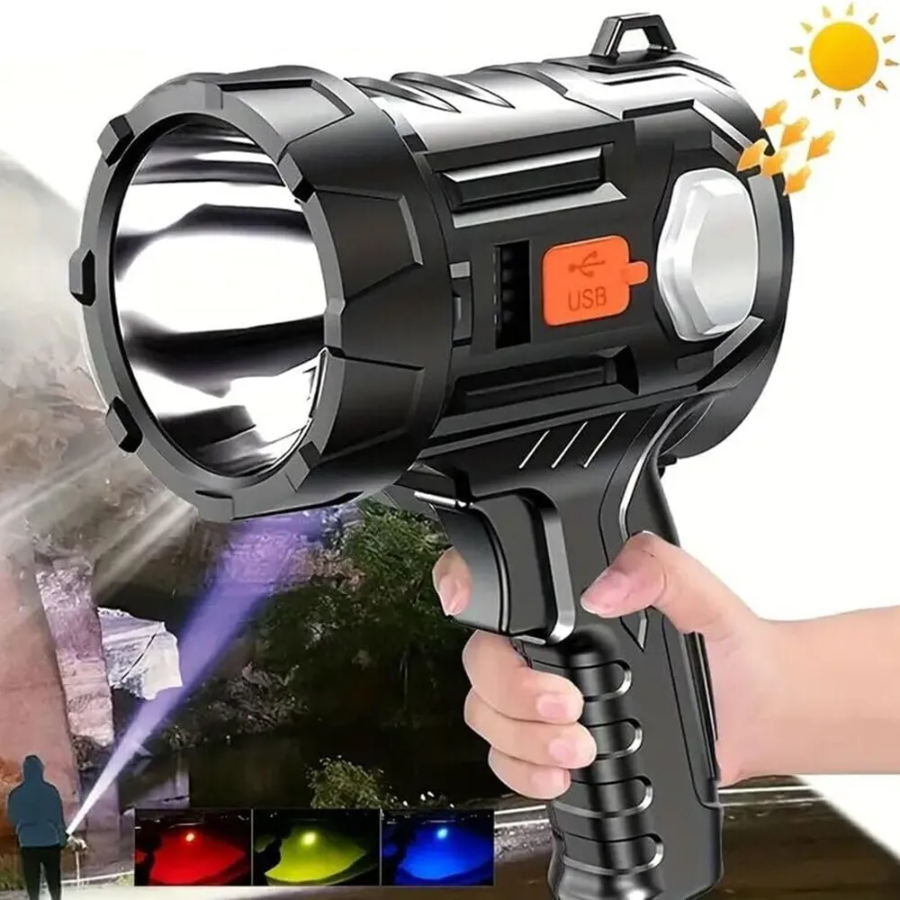 Wiederaufladbare LED-Strahler-Taschenlampe