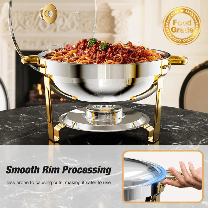 🍽️ Stainless Steel Chafing Dish Buffet Set 🔥🔥