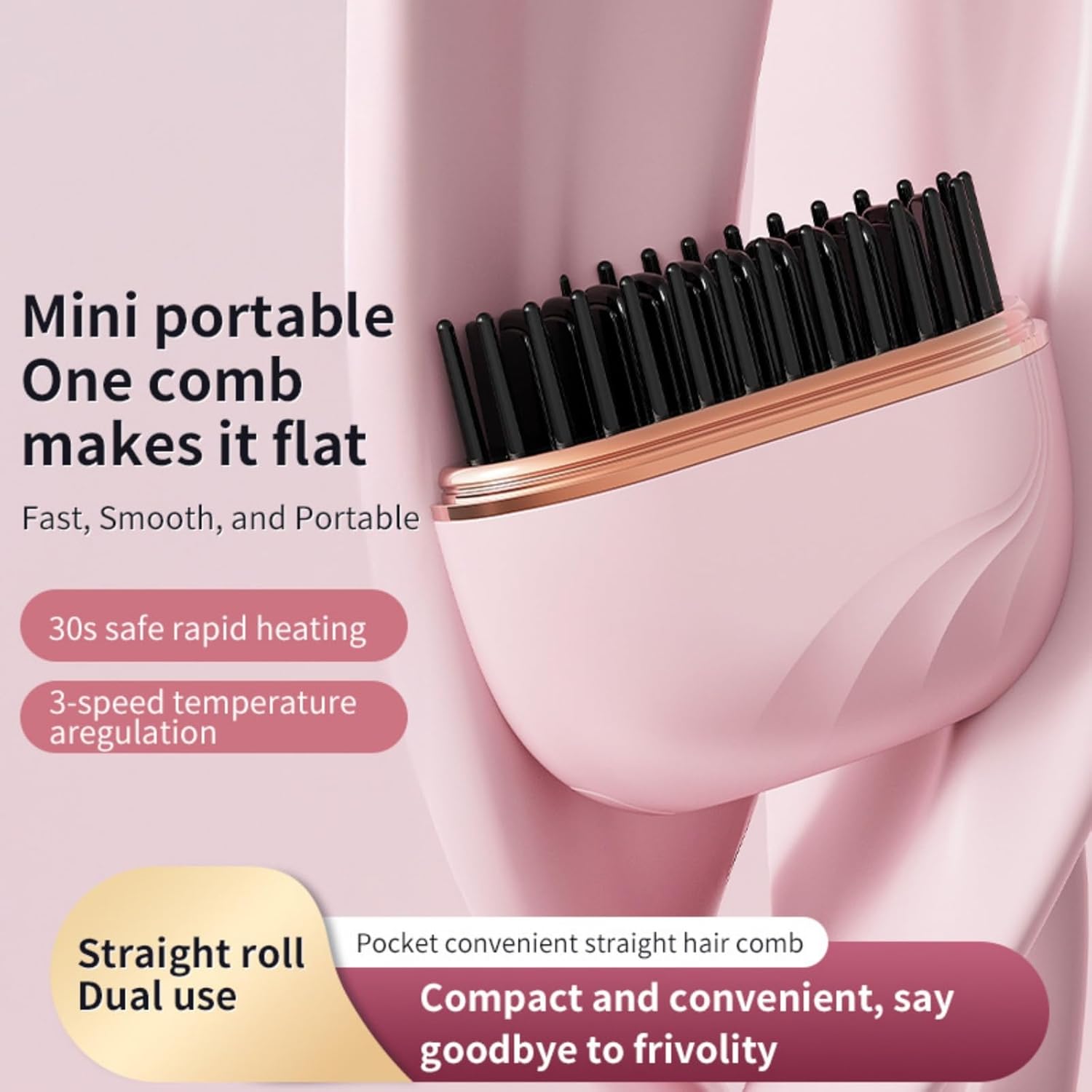 Tragbarer Mini-Haarglätter