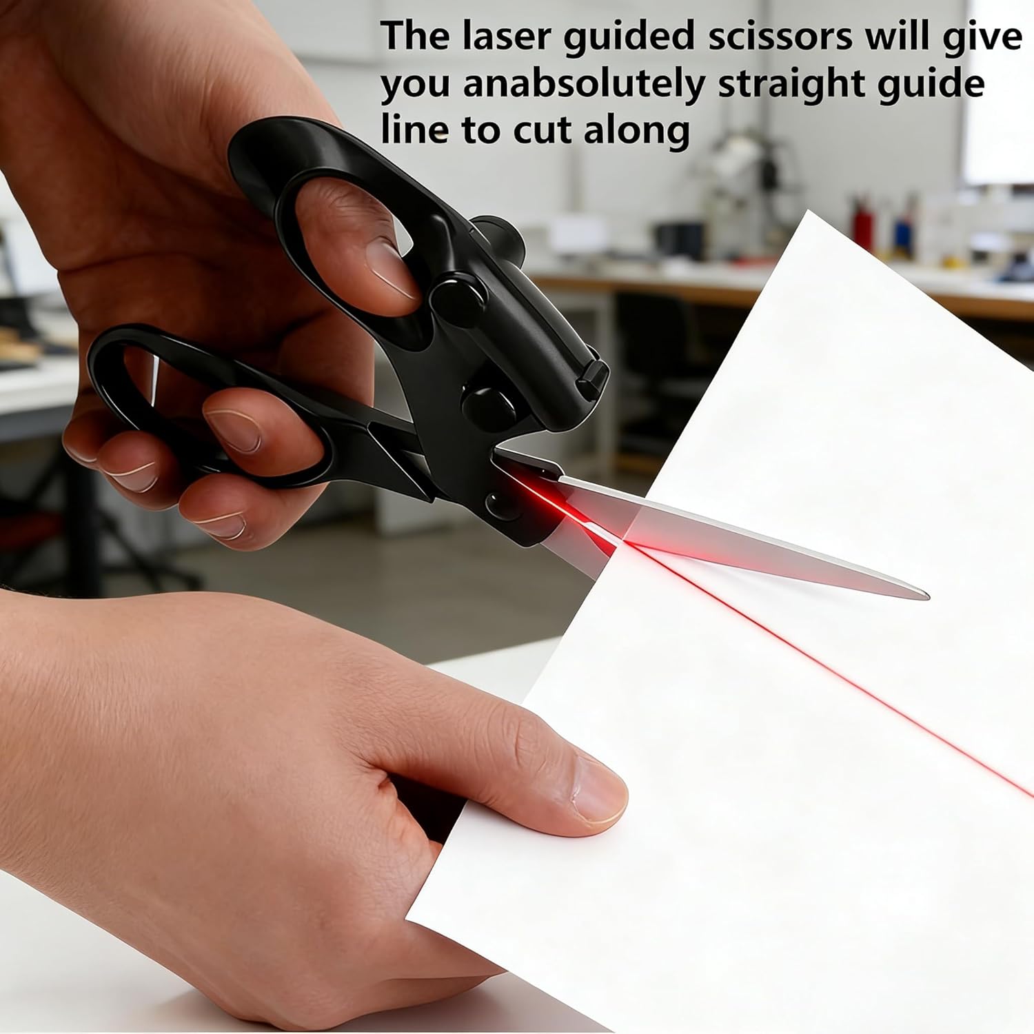 Professionelle Nähschere mit Laserführung