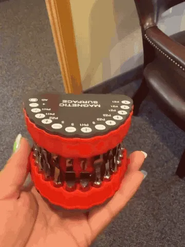 Grab-and-Go Denture Drill Bit Organizer Set demonstration