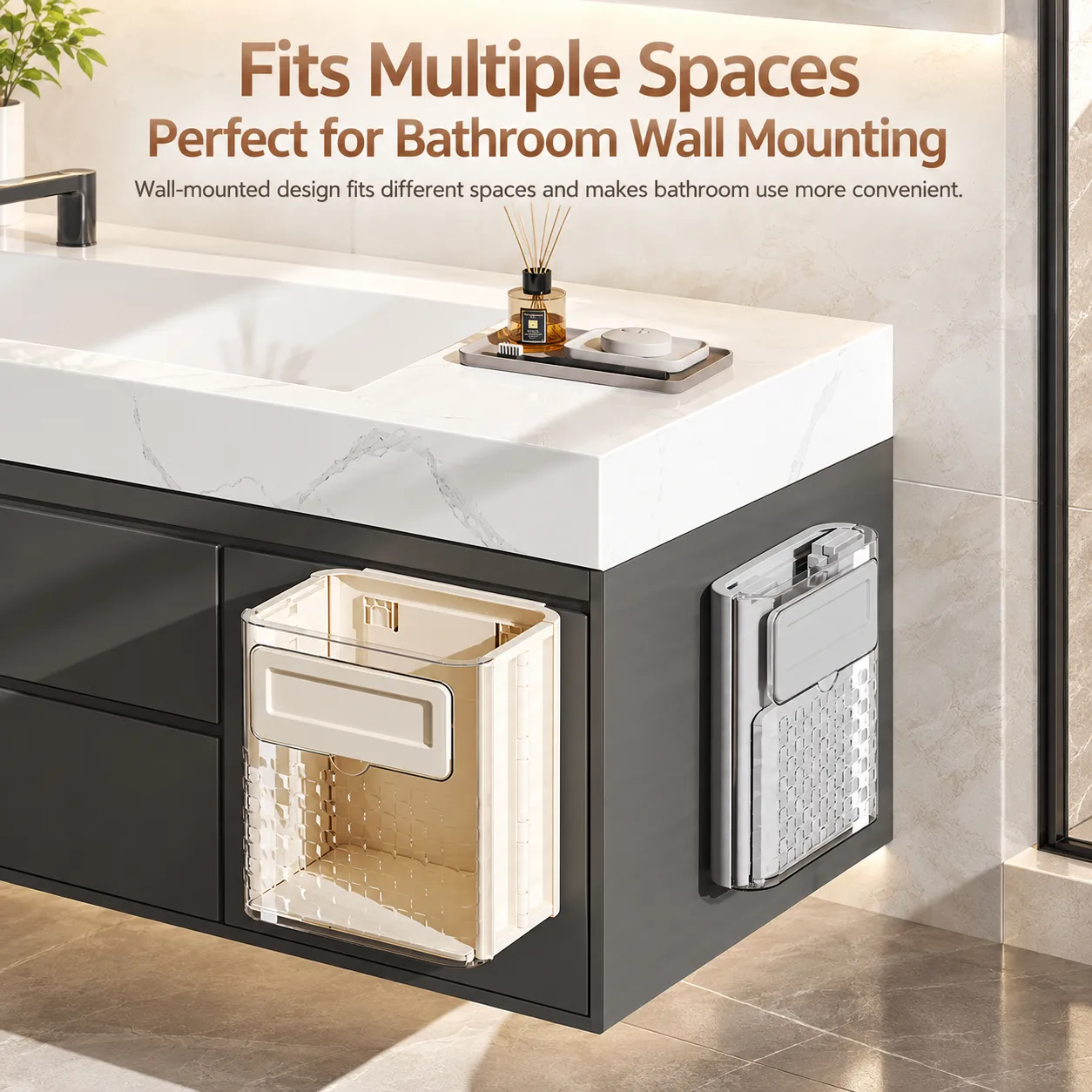 Foldable Wall-Mounted Trash Bin