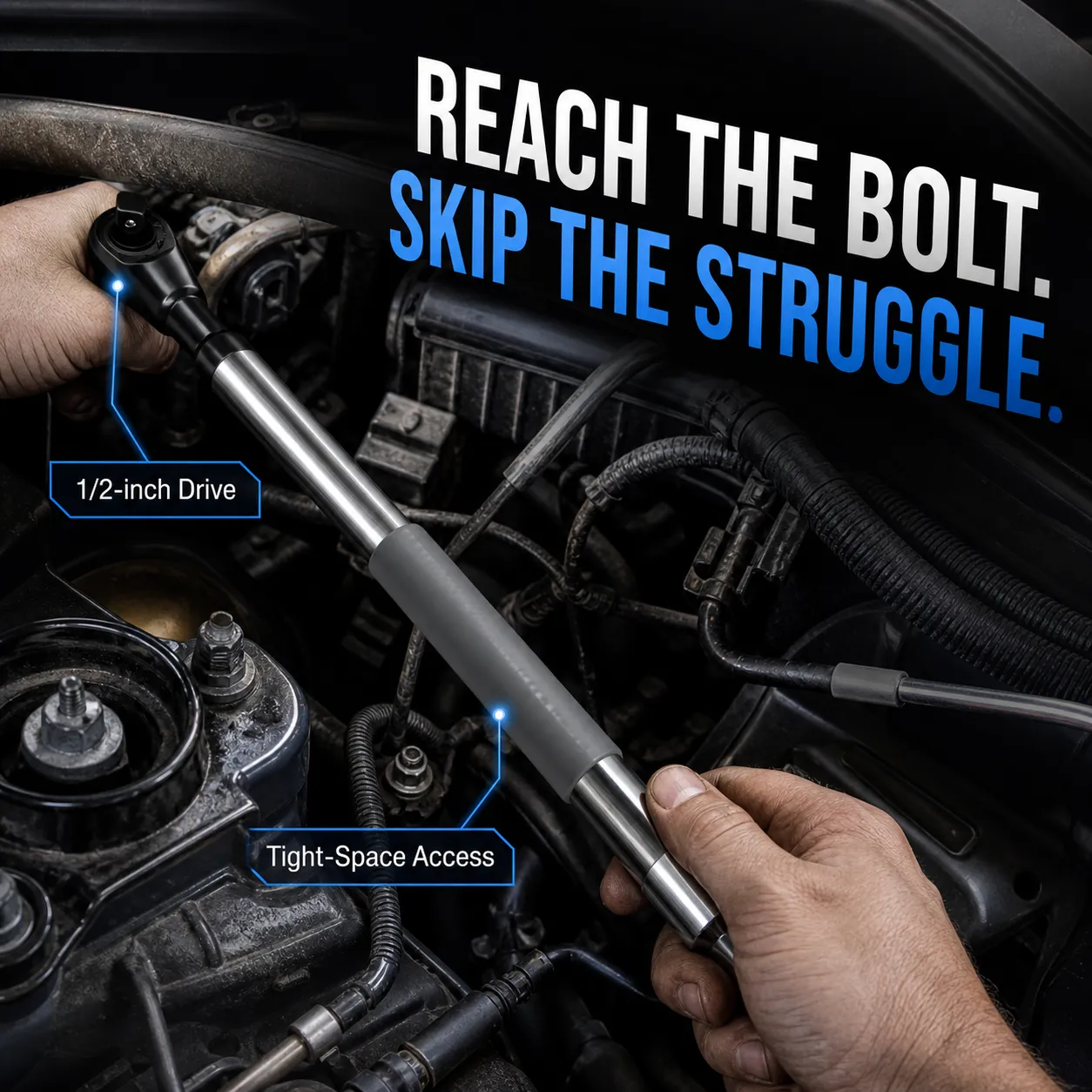 Attaching socket to wrench