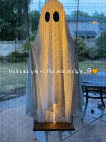 👻Hanging Swing Ghost LED Halloween Decoration
