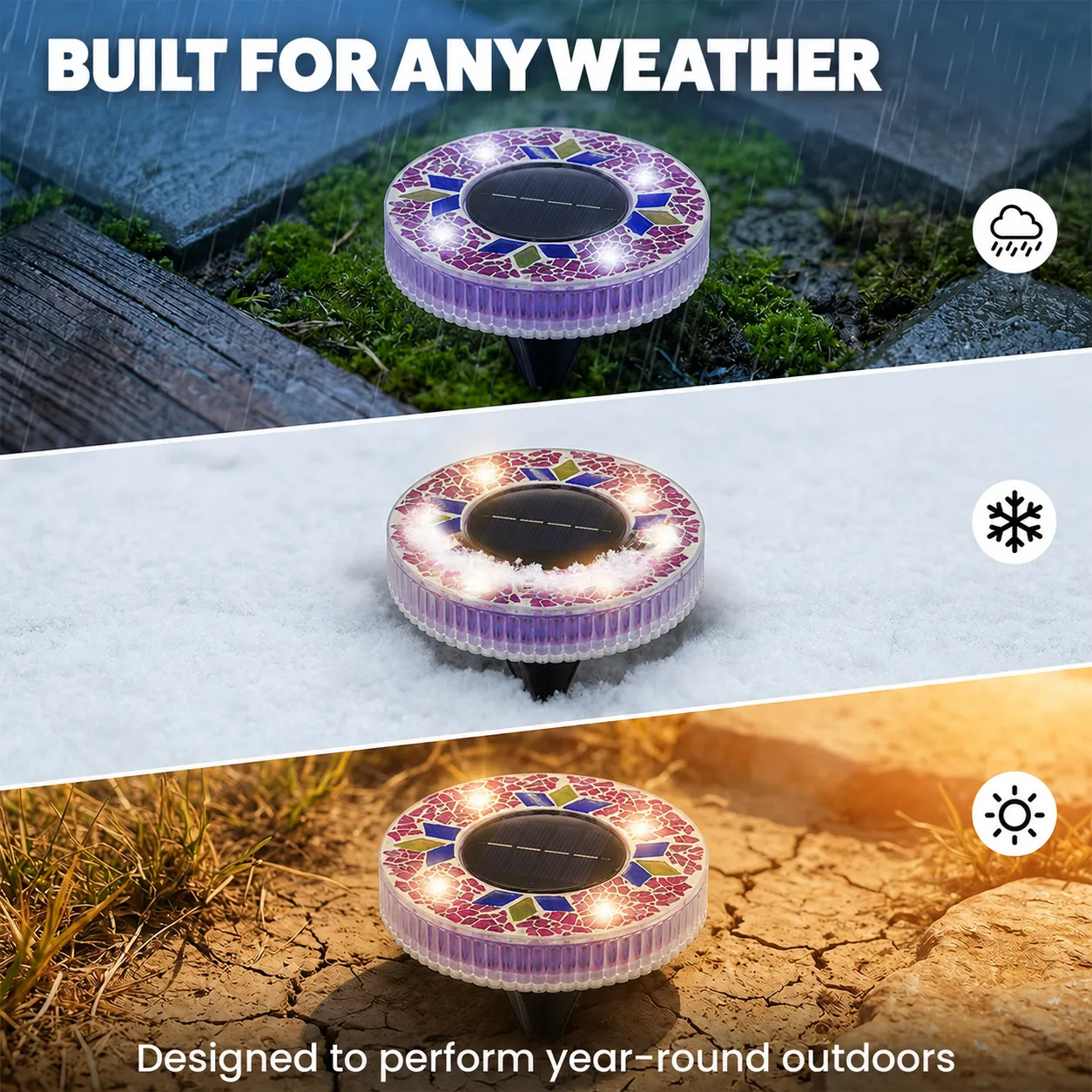 Waterproof durable light in rainy weather
