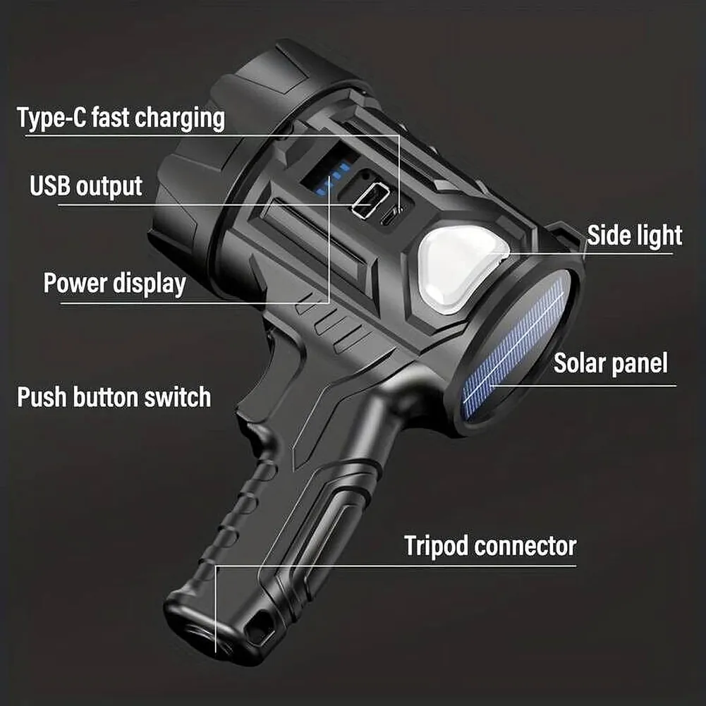 Wiederaufladbare LED-Strahler-Taschenlampe