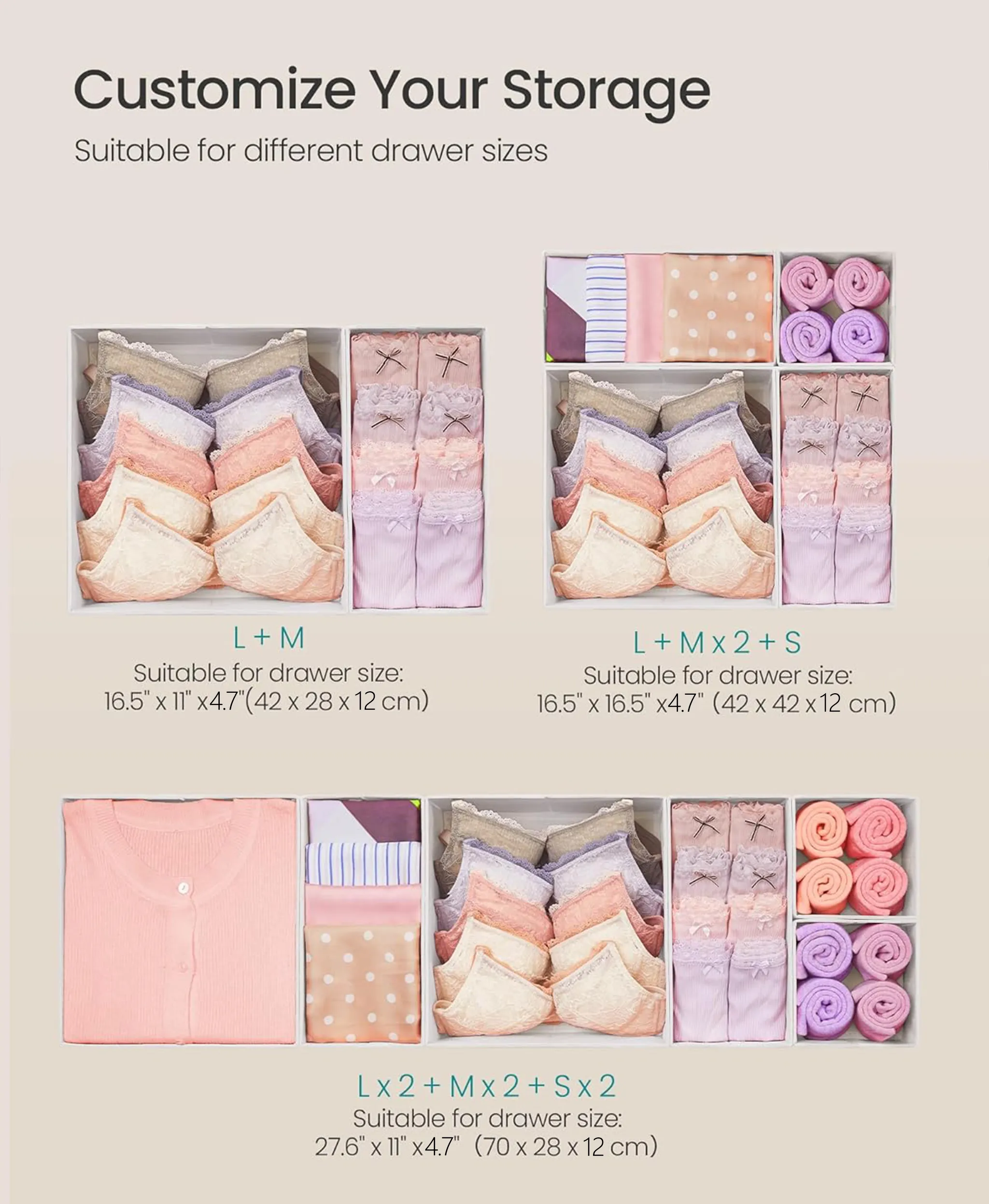🧺 Foldable Fabric Storage Basket