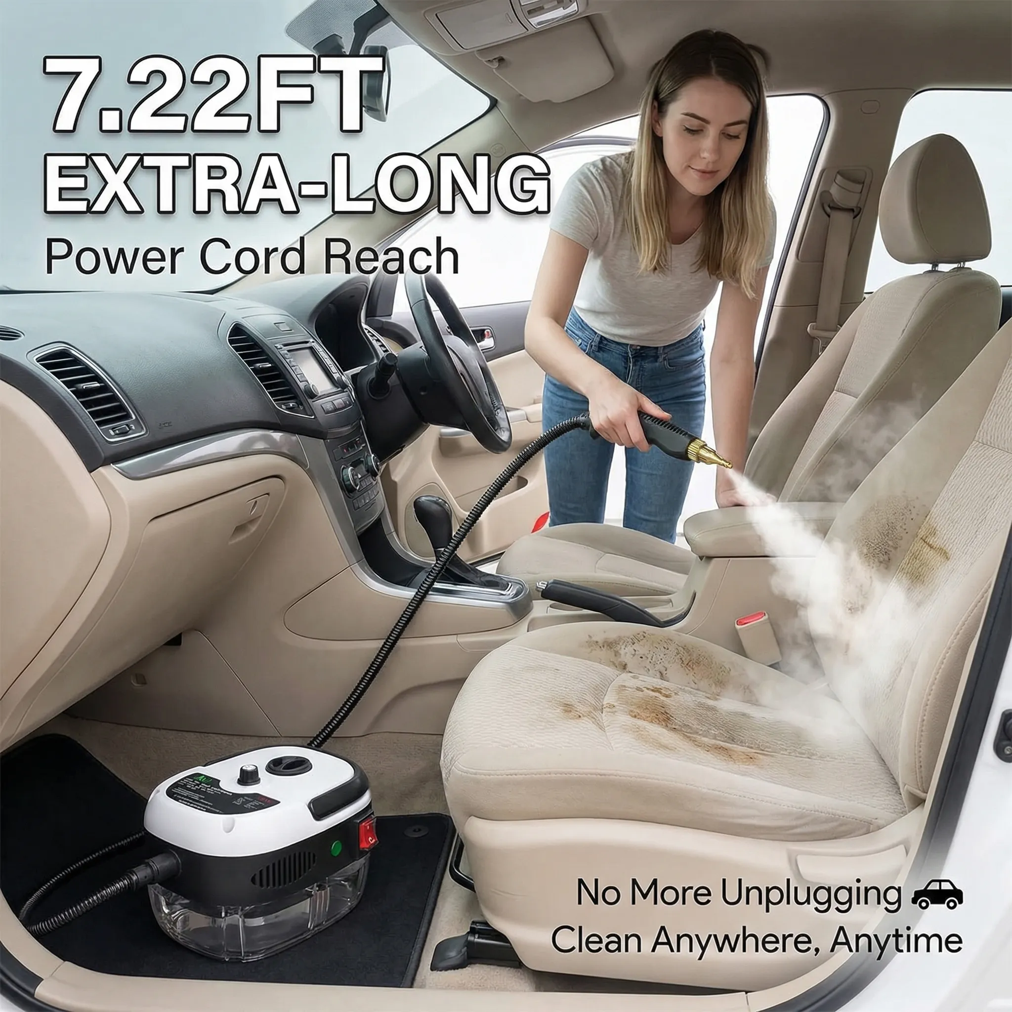 💨 High Pressure Steam Cleaner (2500W)