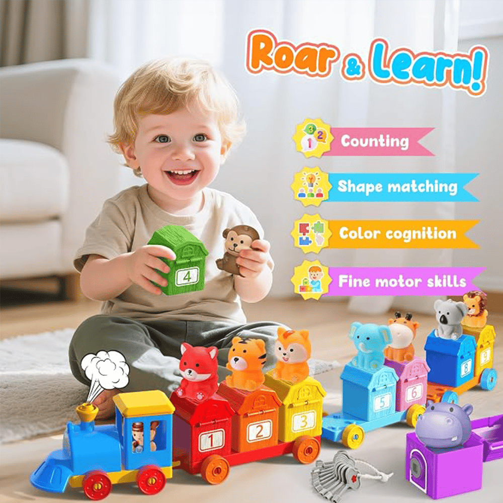Tier-Lernzugset für Kinder