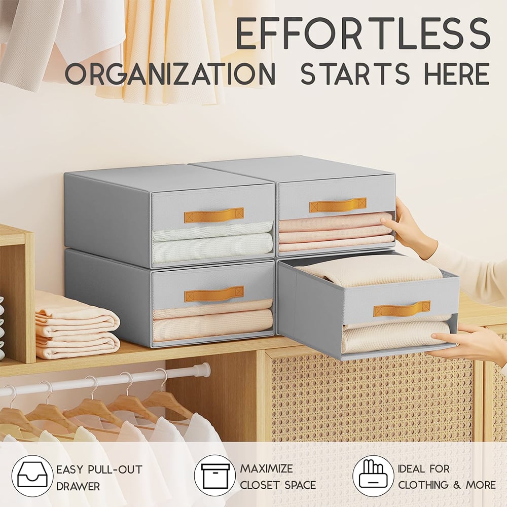 Kleiderschrank-Organizer und Aufbewahrungsschubladen