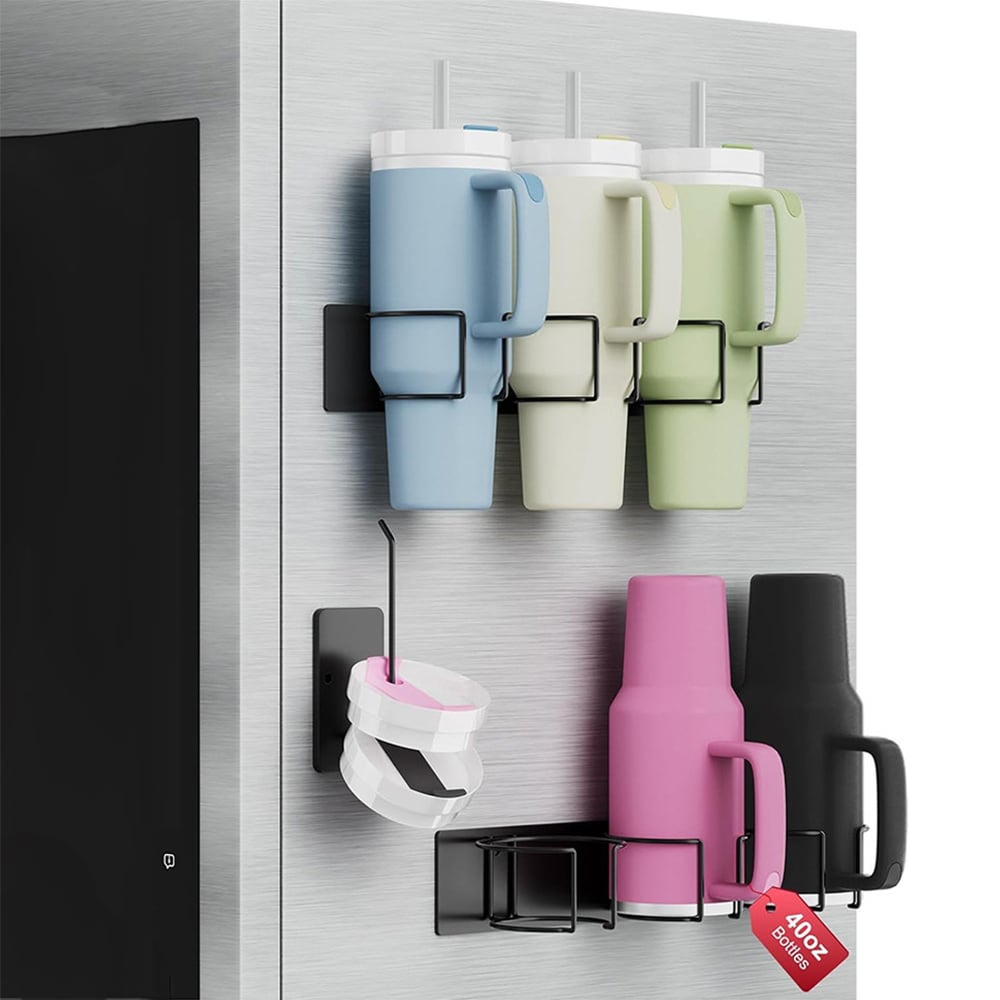 Magnetischer Becherhalter-Organizer für ordentliche und platzsparende Aufbewahrung