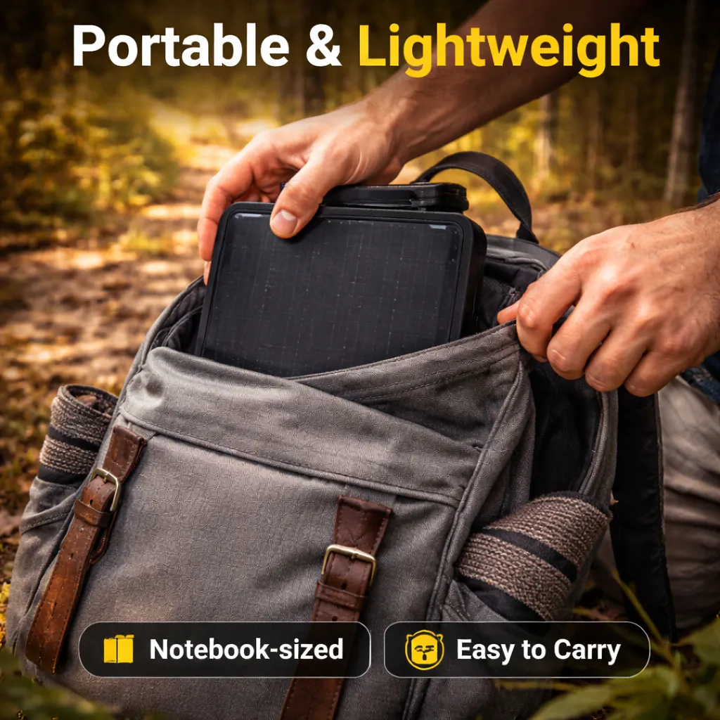 Folded solar bag