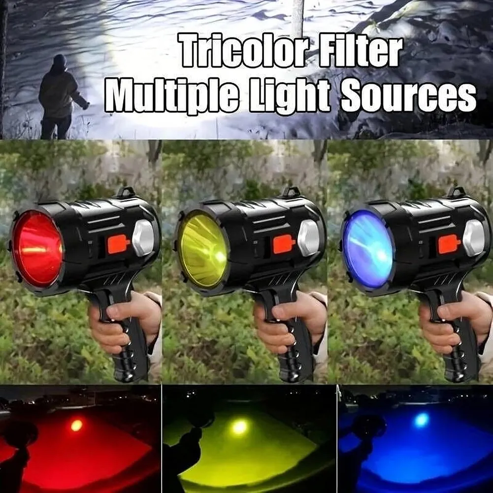 Wiederaufladbare LED-Strahler-Taschenlampe