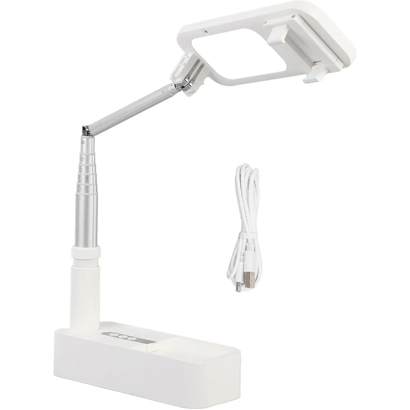FlexView Foldable Phone Stand with Fill Light