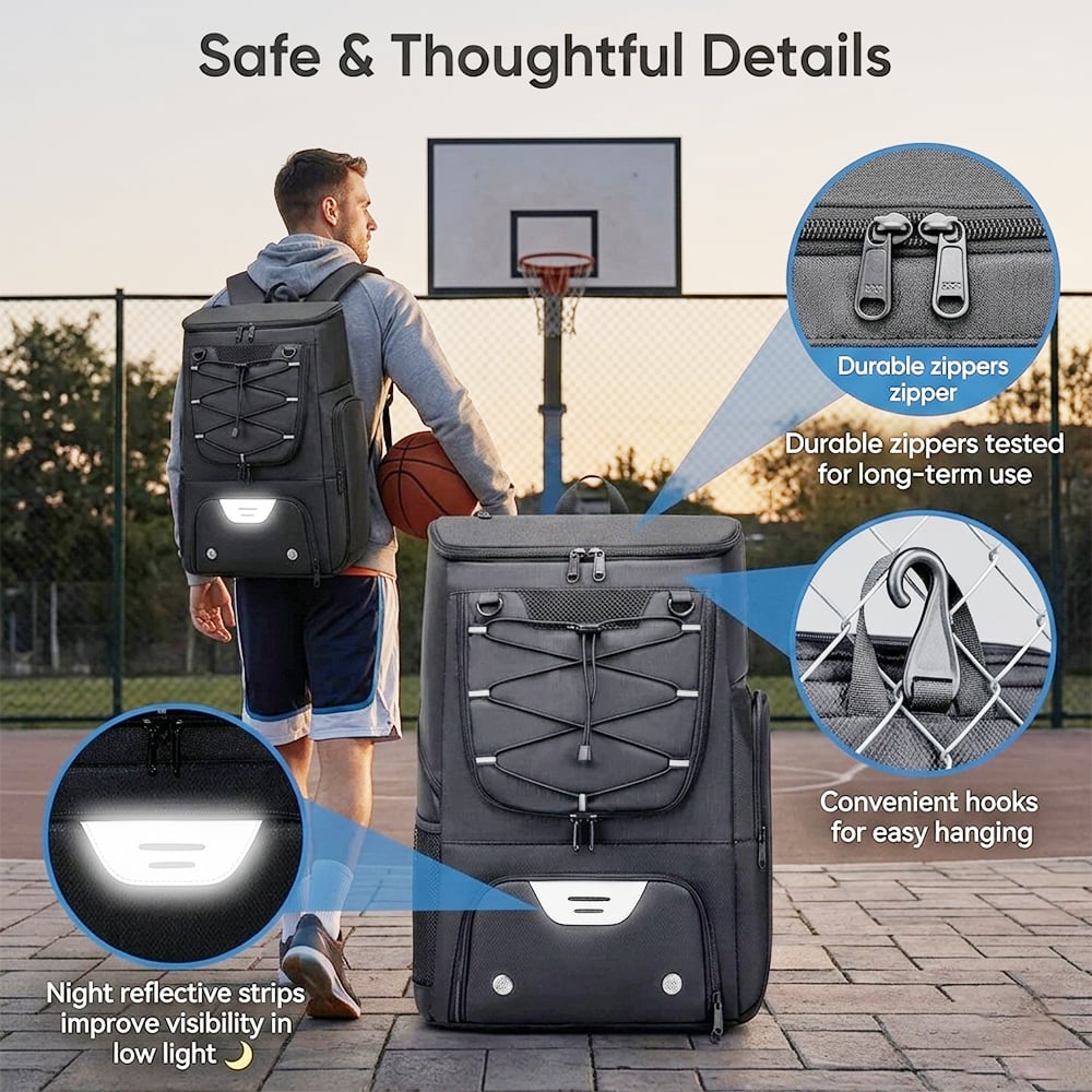 Basketball-Rucksack mit großem Fassungsvermögen