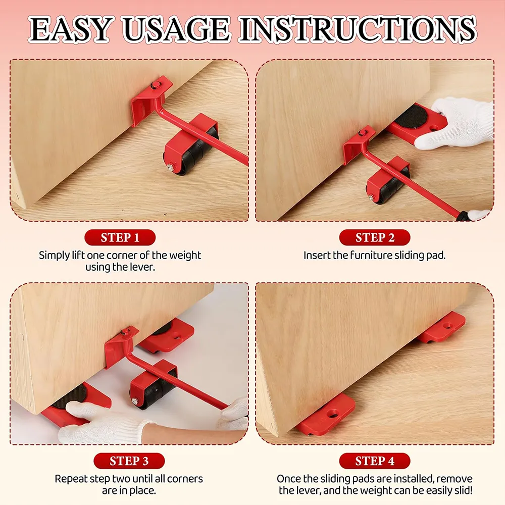 🛠️ Furniture Lift Mover Tool Set