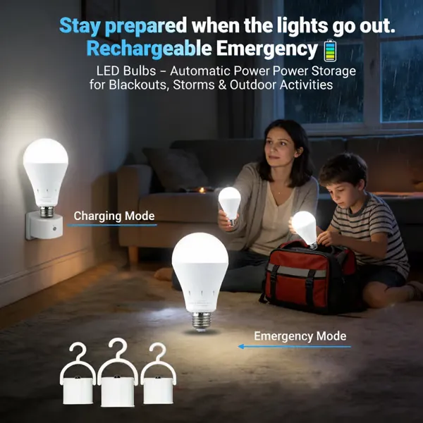 Wiederaufladbare Notfalllampen – 3er- oder 6er-Pack