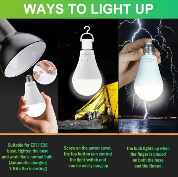 Wiederaufladbare Notfalllampen – 3er- oder 6er-Pack
