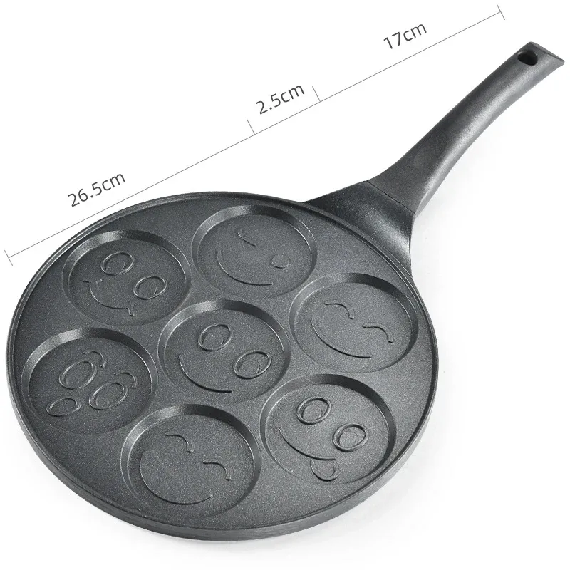 Frühstückspfanne mit 7 Smiley-Mulden
