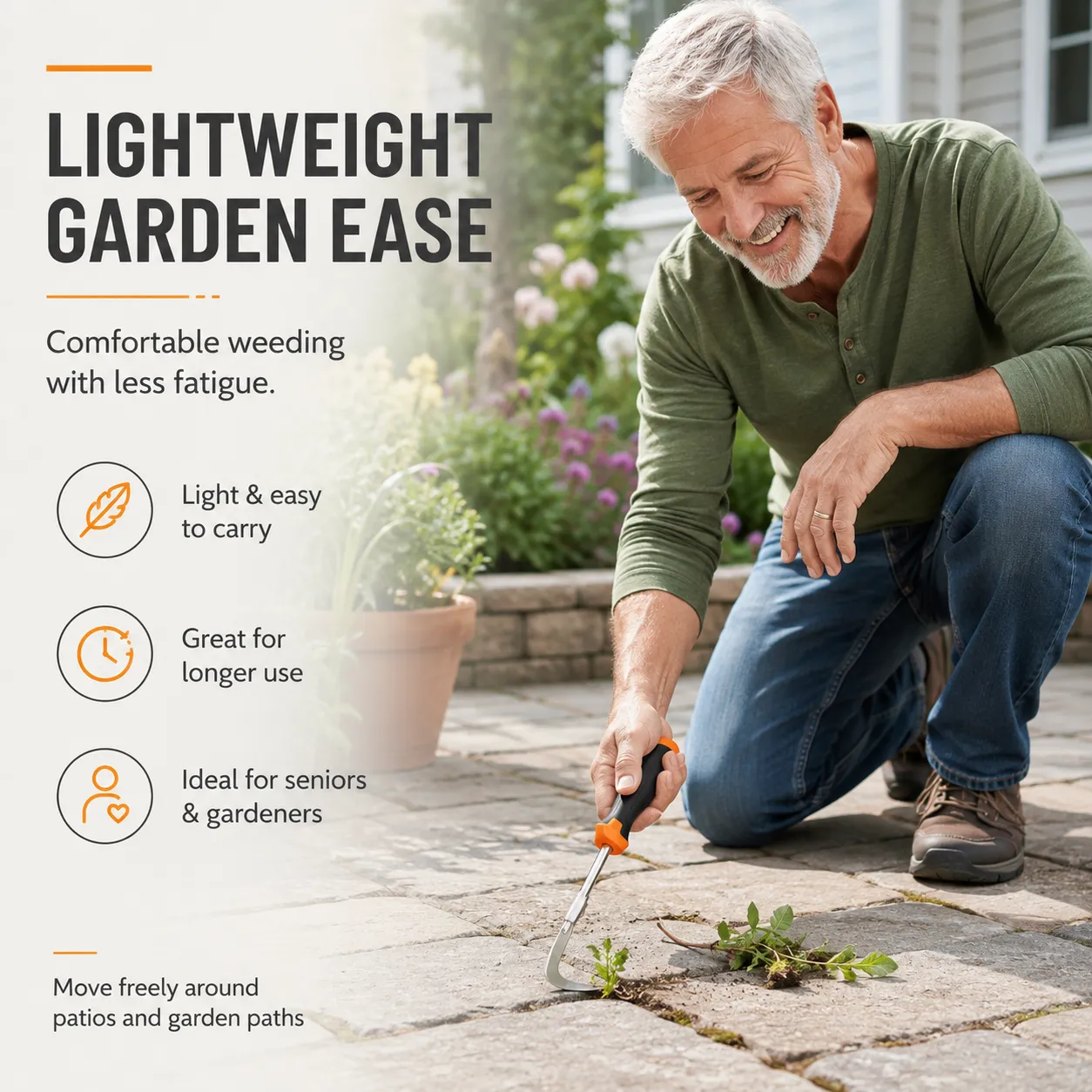 🌿 Patio Crack Weeding Tool