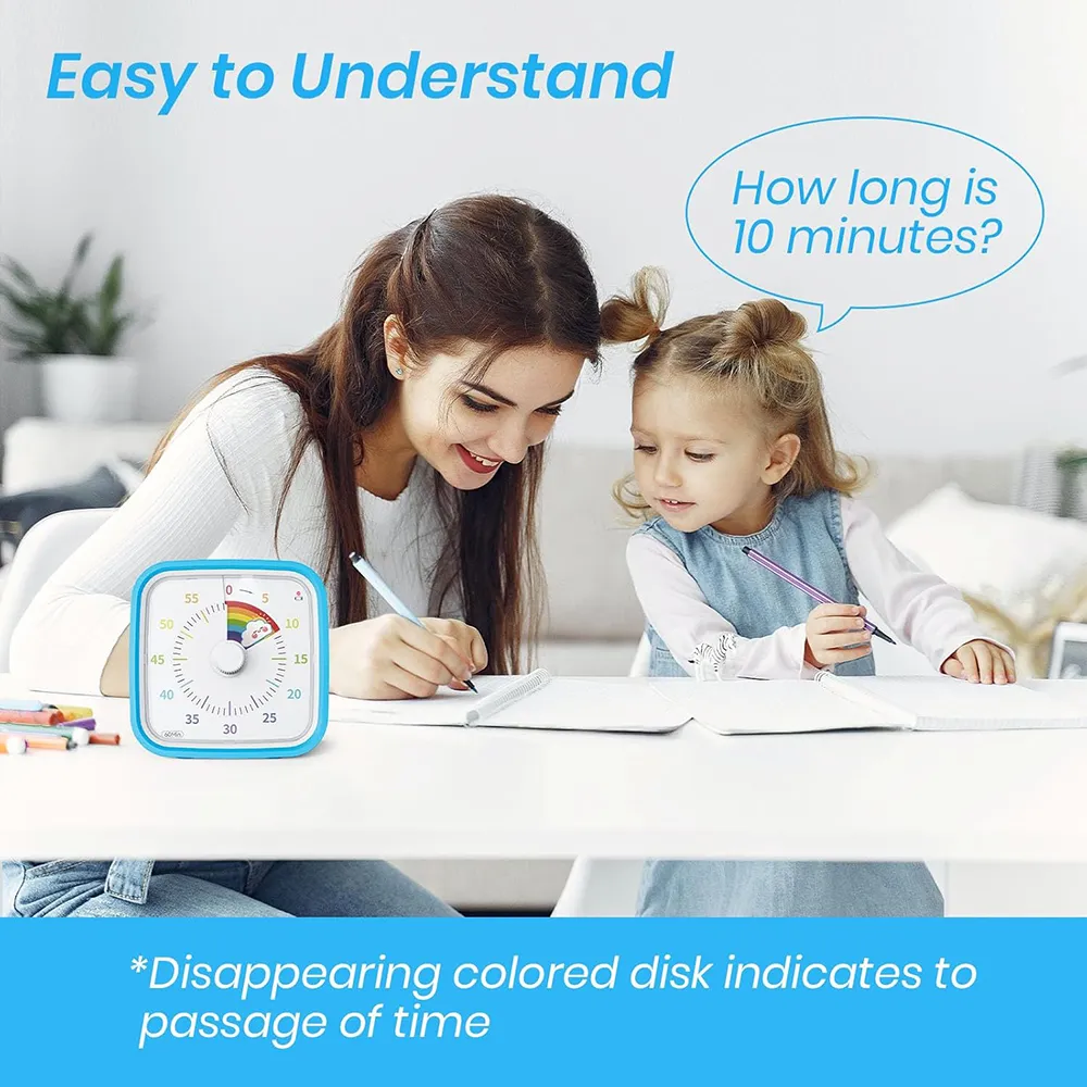 🌈 Visual Countdown Timer with Protective Case
