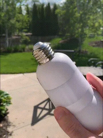🌟Smart Light Bulb Security Camera demonstration