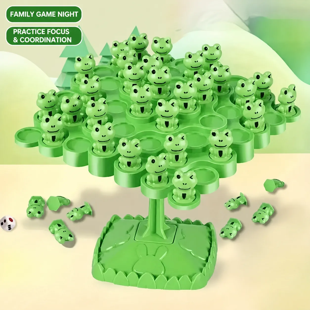 Frog Balance Tree family game night