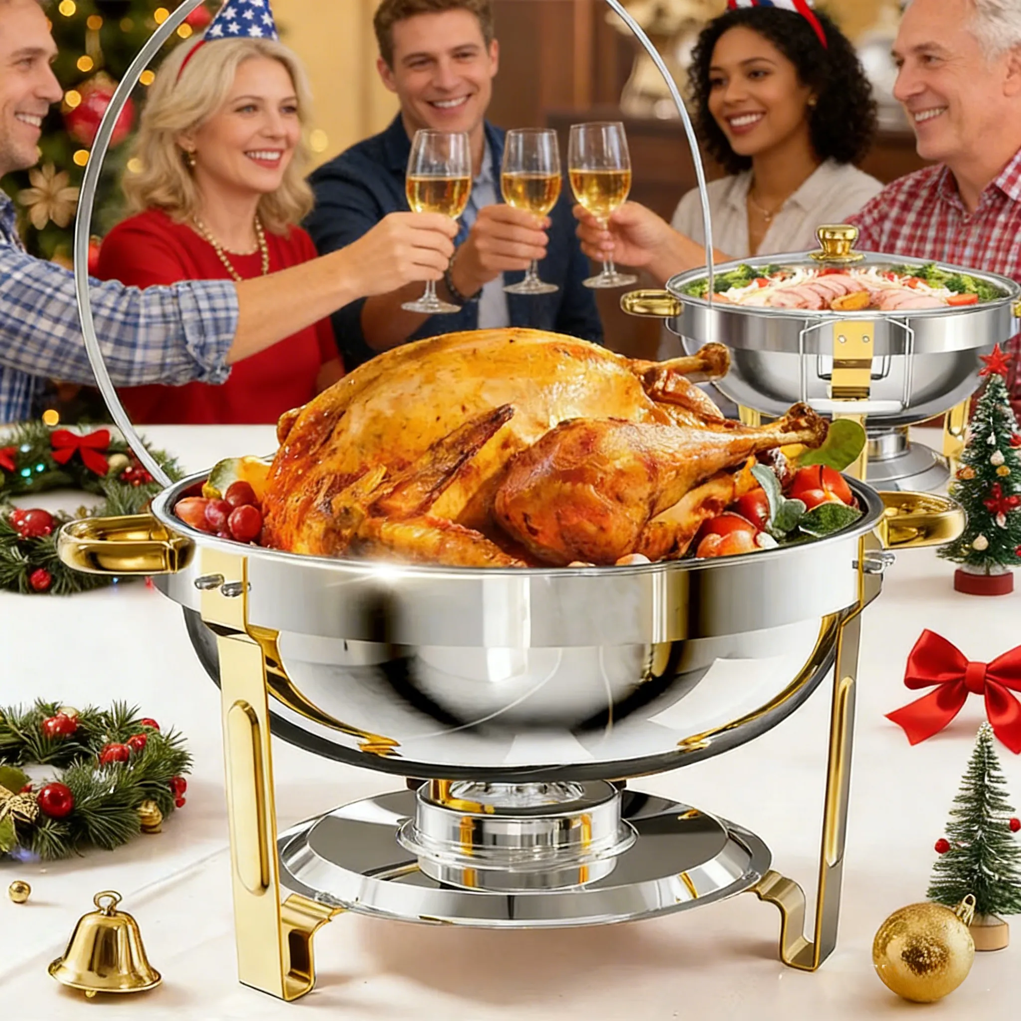 🍽️ Stainless Steel Chafing Dish Buffet Set 🔥🔥
