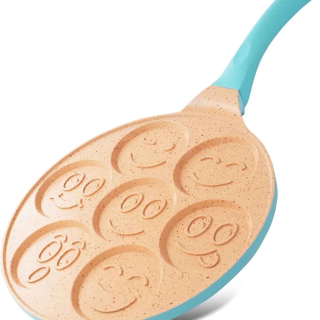 Frühstückspfanne mit 7 Smiley-Mulden