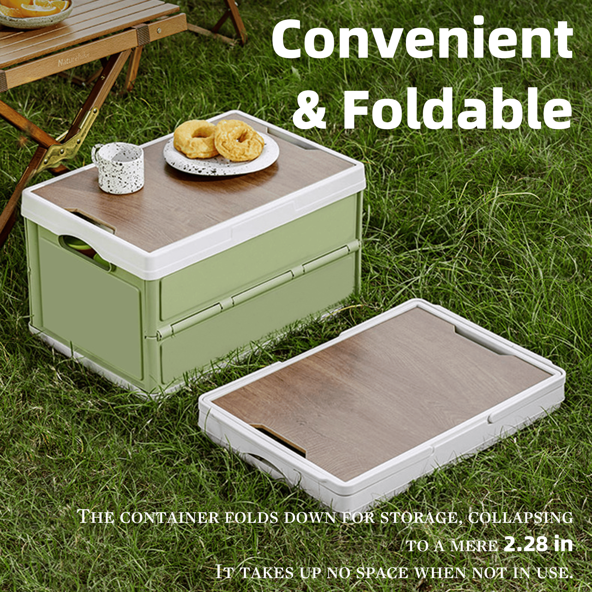 Faltbare große Outdoor-Aufbewahrungsbox mit Deckel