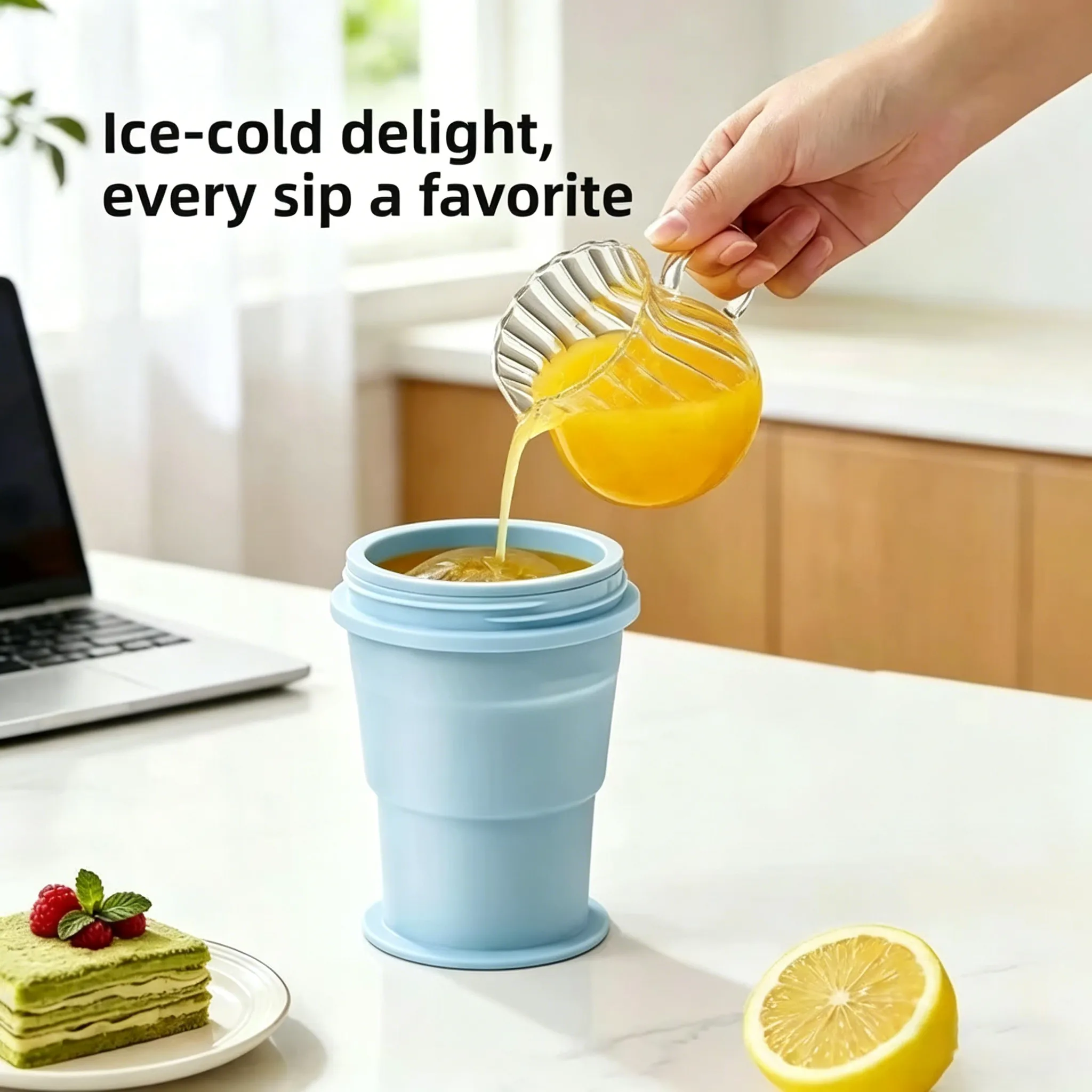 🧊 Foldable Ice Ball Cup: Save freezer space and enjoy slow-melting ice for perfect sipping. ❄️