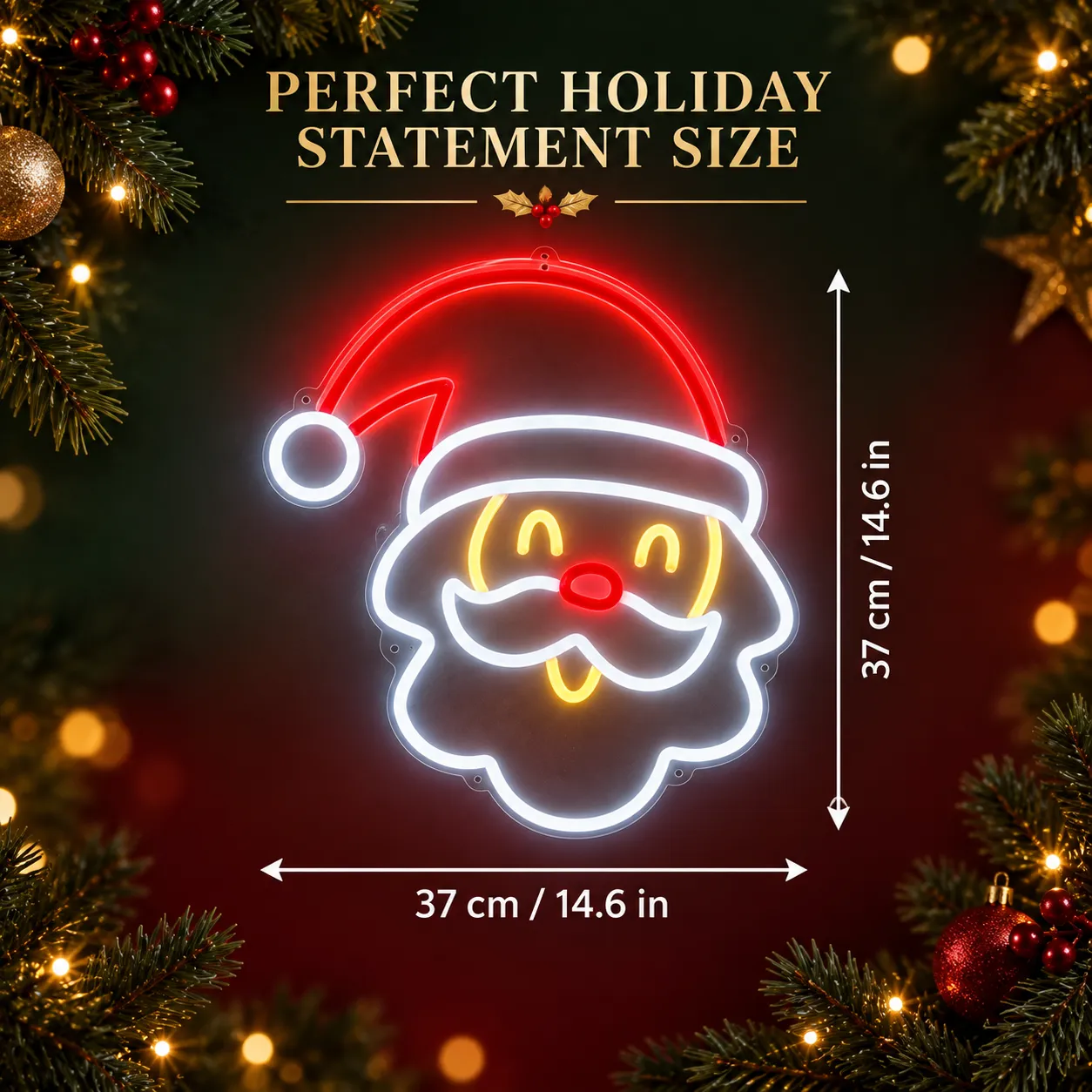 Santa Glow LED-Neon-Wandleuchte