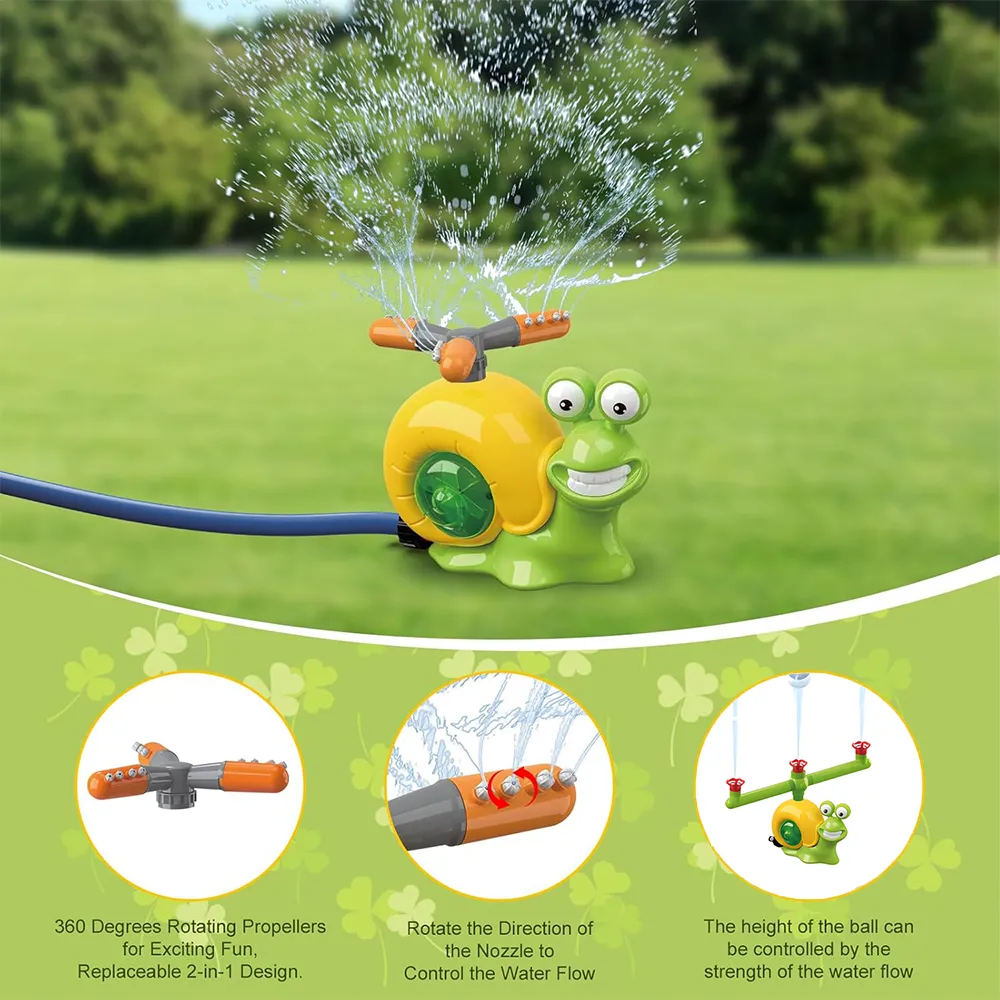 🐌 2-in-1 Snail Sprinkler Baseball Toy for Kids