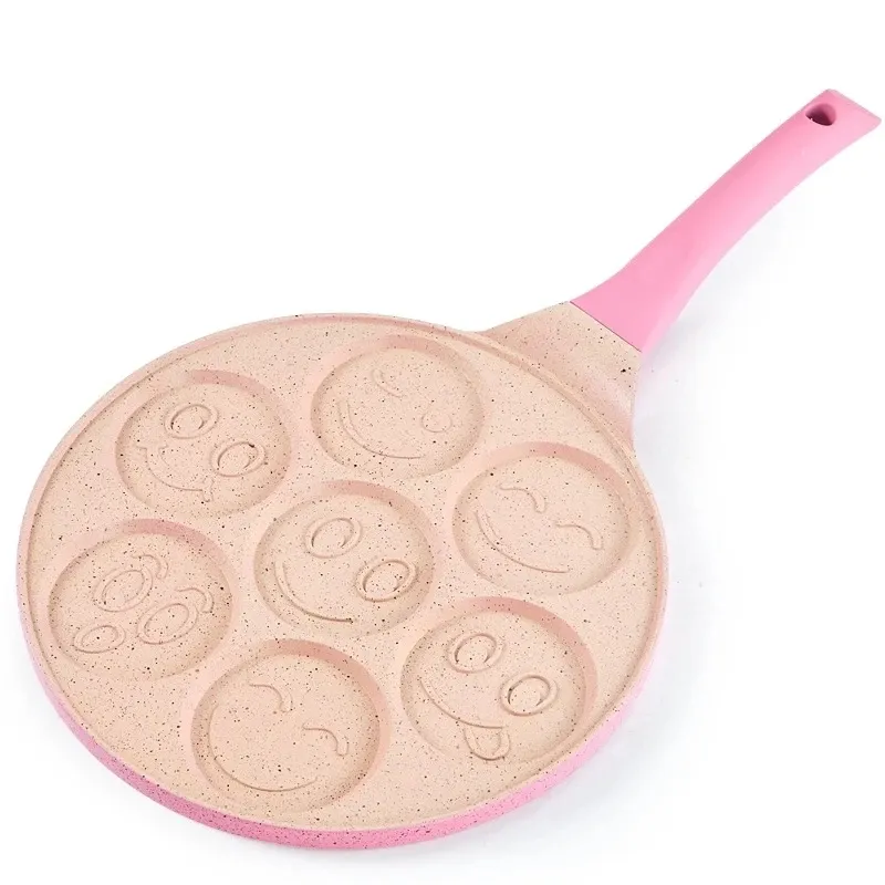 Frühstückspfanne mit 7 Smiley-Mulden