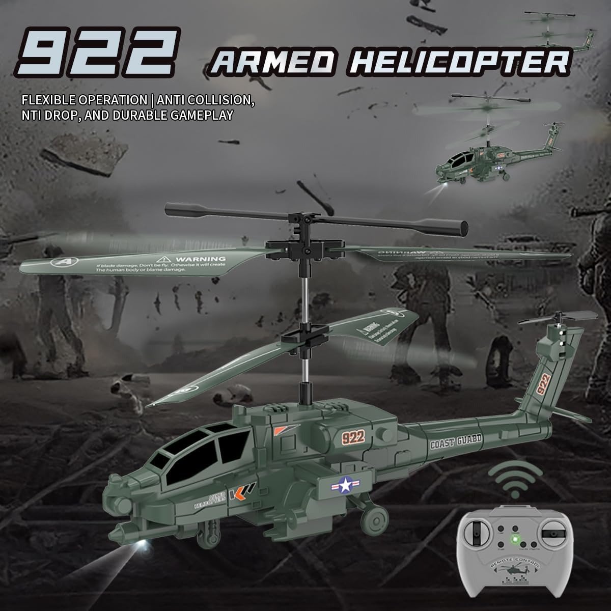 Ferngesteuerter RC-Militärhubschrauber
