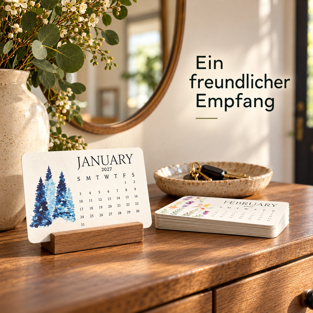Samenkalender 2027 aus pflanzbarem Papier