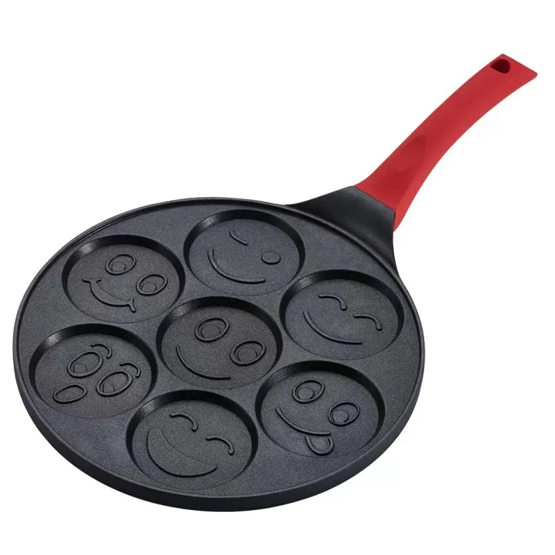 Frühstückspfanne mit 7 Smiley-Mulden