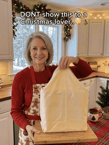 Quilted Christmas tote shown inside and out in several festive designs